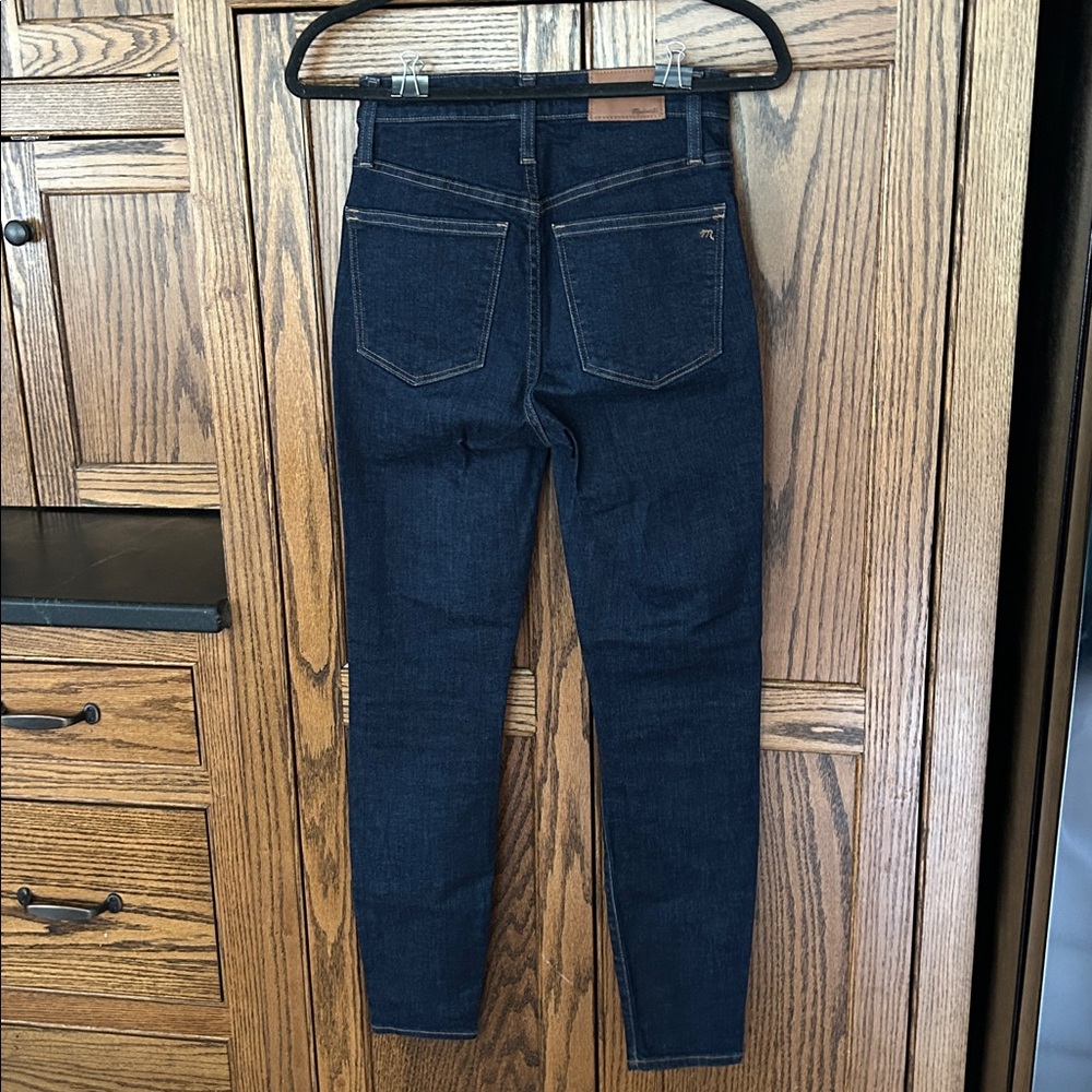 Madewell Curvy High Rise Skinny‎ Jeans Dark Wash Size 26 - Picture 8 of 9